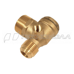 Клапан обратный- тройник 3/4"М 1/2"М FUBAG