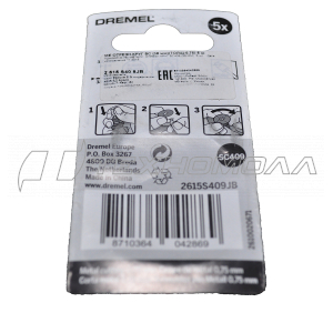 Круг отр. DREMEL (SC409) металл 5 шт. 38 мм