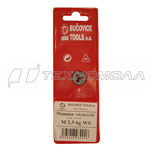 Плашка BUCOVICE М2,5 x 0,45, D16 мм.