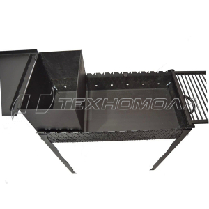 Мангал с топкой, с полкой