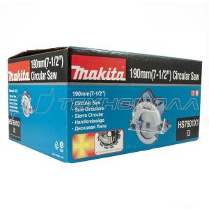 Пила дисковая Makita HS7601X1 1200Вт,5200об/м,