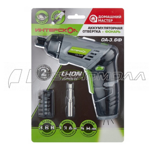 Аккумуляторная отвертка Интерскол ОА-3,6Ф 433.3.2.00