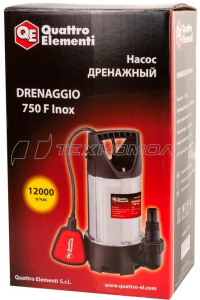 Дренажный насос QUATTRO ELEMENTI Drenaggio 750 F Inox 770-728