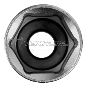 Головка торцевая, 17 мм, 6-гранная, CrV, под квадрат 1/2" Stels