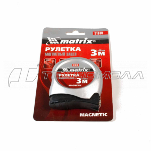 Рулетка MATRIX 31010 3м 16мм магнитный зацеп