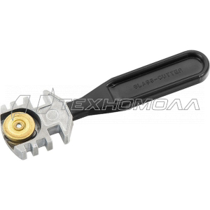 Стеклорез 3-роликовый, Профи, ручка пластик