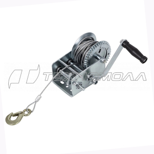 Лебедка шестеренчатая, тяга - 0,8 т, тросовая// Matrix
