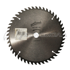 Диск Атака 190 х 16 z 48, по дереву,