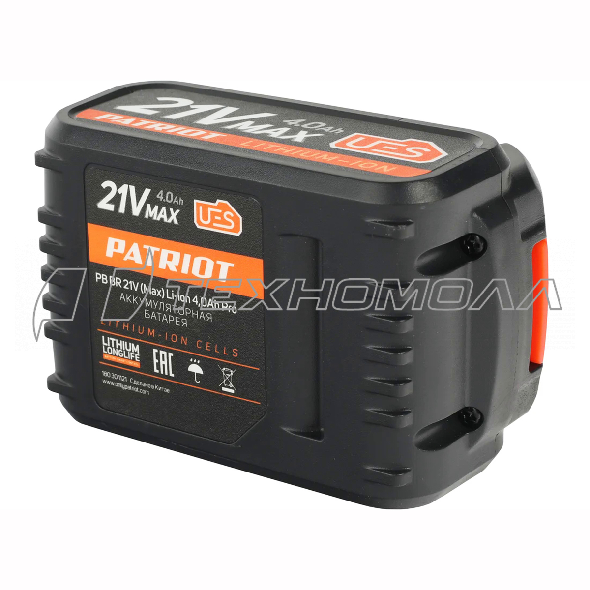 Аккумулятор PB BR 21V(Max) Li-ion PATRIOT UES, 4,0Ah Pro