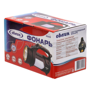 Фонарь Облик 6009 акк. 3W+12LED