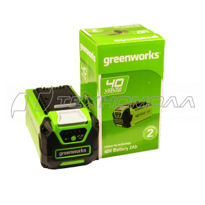 Аккумулятор Greenworks G40B2, 40V, 2 А.