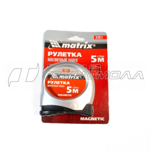 Рулетка MATRIX 31011 5м 19мм магнитный зацеп