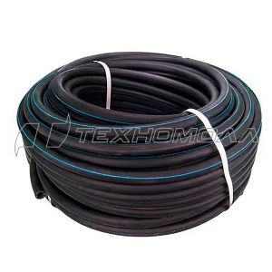 Рукав газовый ВРТ, O 6,3 мм,ЧЕРНЫЙ с синей полосой