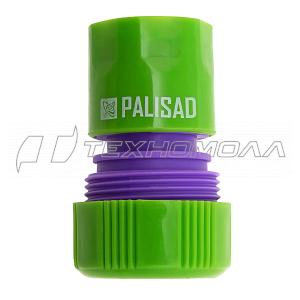 Соединитель пластмассовый быстросъемный для шланга 3/4"// Palisad