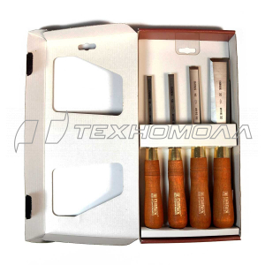 Набор стамесок WOOD LINE PLUS, 4 шт. плоские,Narex