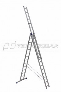 Стремянка 5 ступеней, рабочая высота 1030 алюм..Ам705