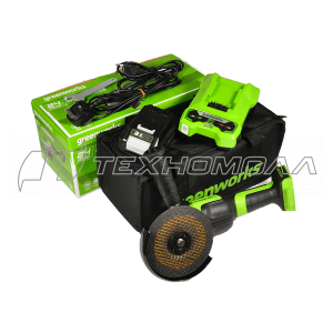 Ак. угловая шлифмашина Greenworks GD24AG