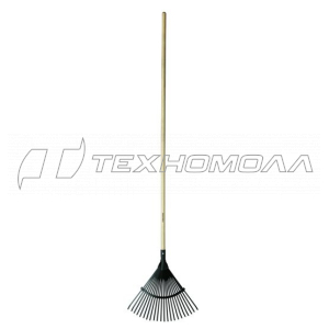 Грабли веерные с деревянным черенком Solid "FISKARS" 135023