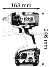 Аккумуляторный ударный гайковерт Bosch GDS 18 V-EC 250 Professional Solo 0.601.9D8.102