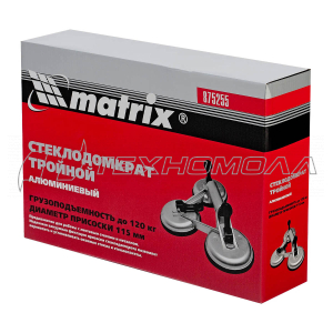 Стеклодомкрат MATRIX алюминиевый тройной, 120 кг