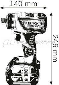 Аккумуляторная дрель-шуруповерт Bosch GSR 18V-60 FC 0.601.9G7.101