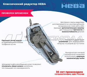 Мотоблок Нева МБ-23-ZS (GB270)