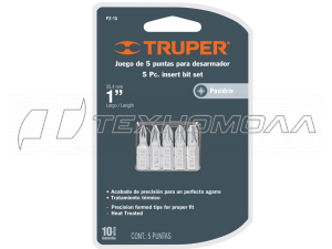 Набор бит TRUPER 25 мм 5 шт РZ-15 17798