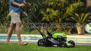 Аккумуляторная газонокосилка Greenworks GD40LM46HP