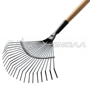 Грабли веерные с деревянным черенком Solid "FISKARS" 135023