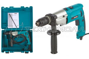 Эл. дрель Makita HP 2071F 1010 Вт ударная, подсвет