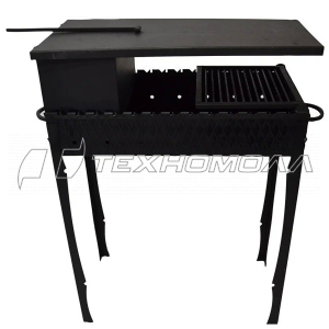 Мангал с топкой, с полкой
