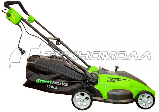 Электрическая газонокосилка GreenWorks GLM1240 25147