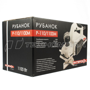 Эл. рубанок Интерскол P-110/1100М, 1100Вт