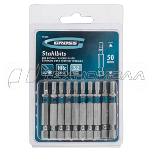 Бита HEX 4х50, сталь S2, 1 шт Gross