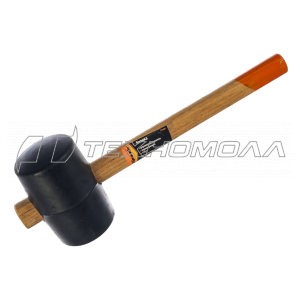 Киянка резиновая, 910 г, черная резина, деревянная рукоятка// Sparta