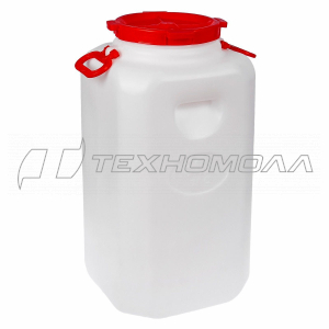 КАНИСТРА-БОЧКА ПЛАСТ. 60 Л ПРЯМОУГ. С КРЫШКОЙ