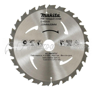 Диск Макита 210 х 30 z 24
