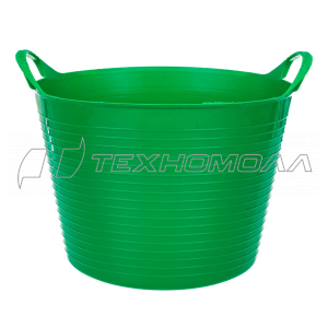 Ведро гибкое сверхпрочное, 14 л, зеленое, Россия// Сибртех
