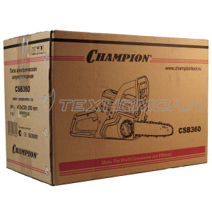 Ак. пила Champion CSB360, 2.6 Ah Li-ion, 3.9 кг