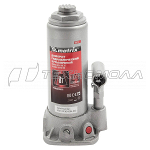Домкрат MATRIX 8 т 230-457 мм гидравл, бутыл