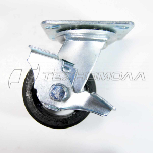 Кoлеcнaя опора большегруз обрезин 100мм повор/торм