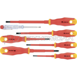 Набор диэлектрических отверток до 1000В СИБРТЕХ 7шт 12936