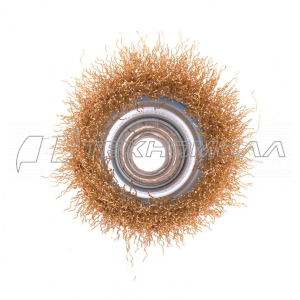 Кордщетка для УШМ MATRIX, 65 мм, "чашка", латунь