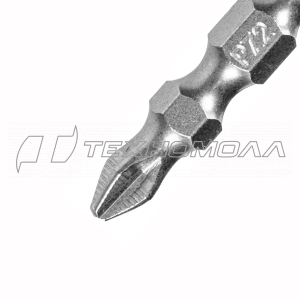 Бита двухстор., PH2-PZ2х45мм, сталь S2, 1шт.// Gross