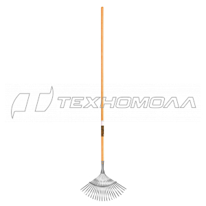 Грабли веерные с деревянным черенком Solid "FISKARS" 135023