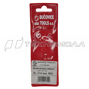 Сверло коническое N1 (d. 3,5 - 14мм.), BUCOVICE