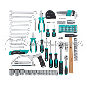 Набор инструментов STELS, 98 предм,1/2,1/4