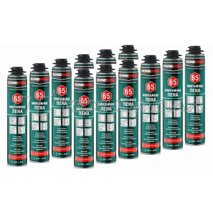 Пена монтажная DONEWELL 65 ПРОФИ 1000 МЛ/850 Г ВСЕСЕЗОННАЯ