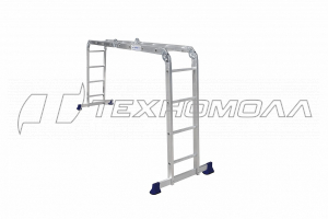 Стремянка 5 ступеней, рабочая высота 1030 алюм..Ам705