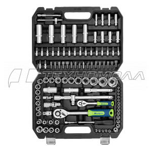 Набор инструментов, 1/2", 1/4", 108 предметов Сибртех